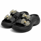Urban Walk kids EVR Slippers with Bow|Yes-01