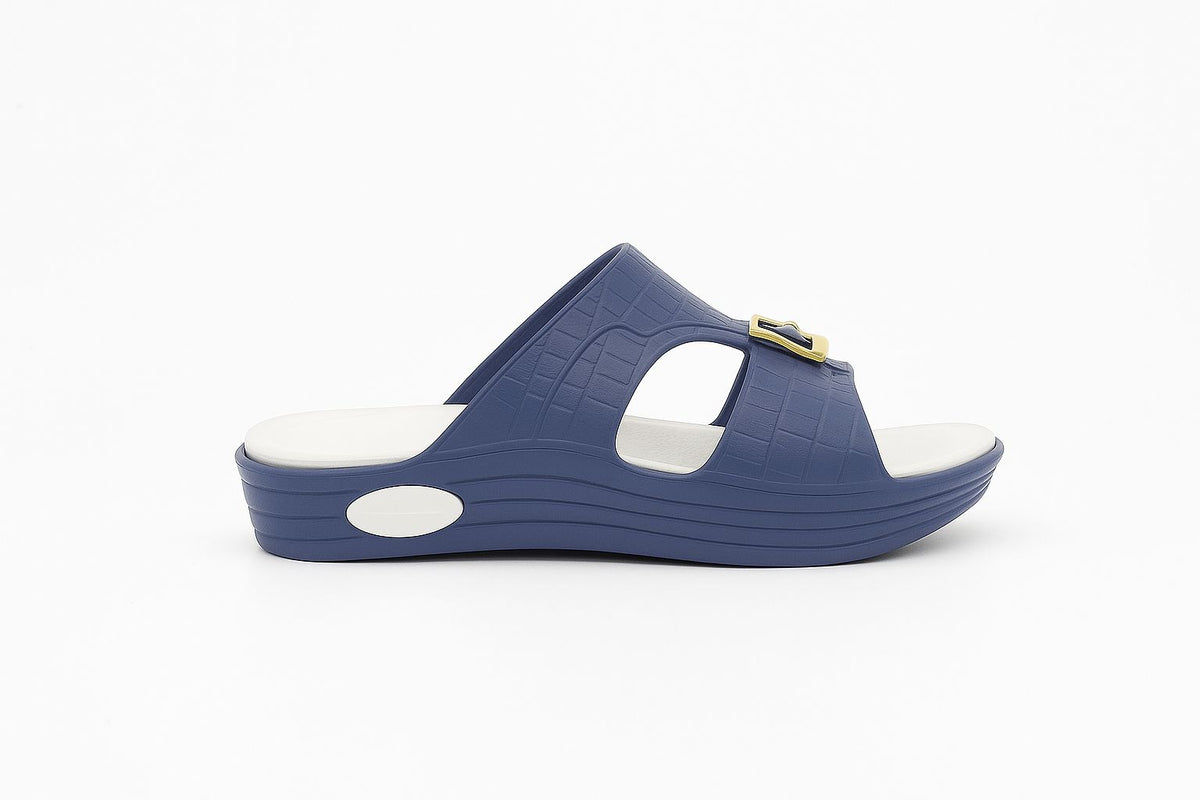 Men Arabic Style Comfort Slippers with Buckle | Soft Cushioned Sole|ZEE-5029
