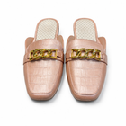 Premium PVC Chain Slip-On Mules|ZEE-344