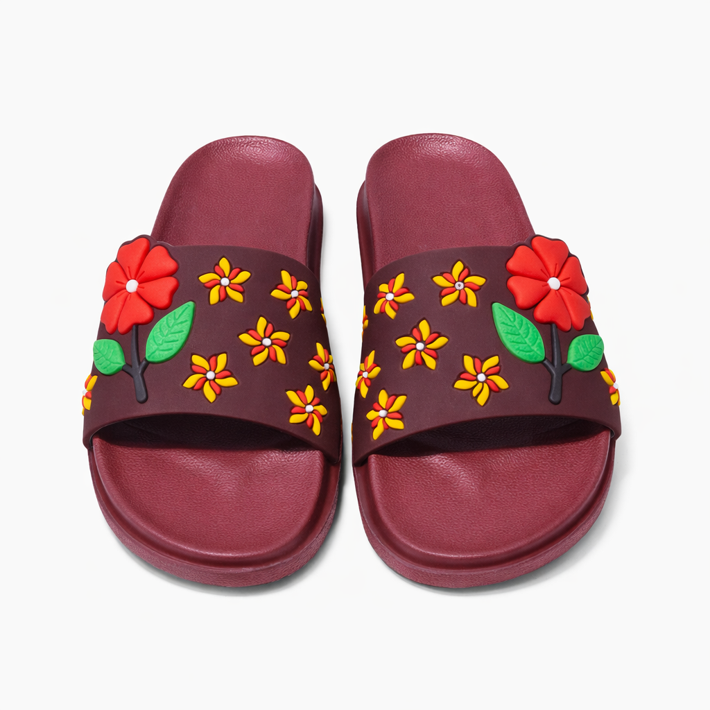 Urban Walk Women Flower Comfort Slides EVA Slippers|SG-5002