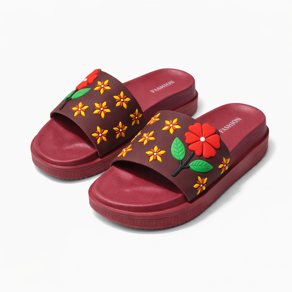 Urban Walk Women Flower Comfort Slides EVA Slippers|SG-5002