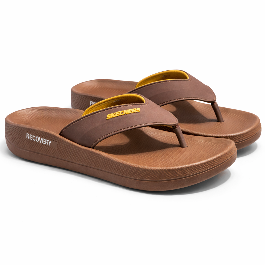 Skechers Recovery Comfort Flip Flops Cushion Thong|DAD-088