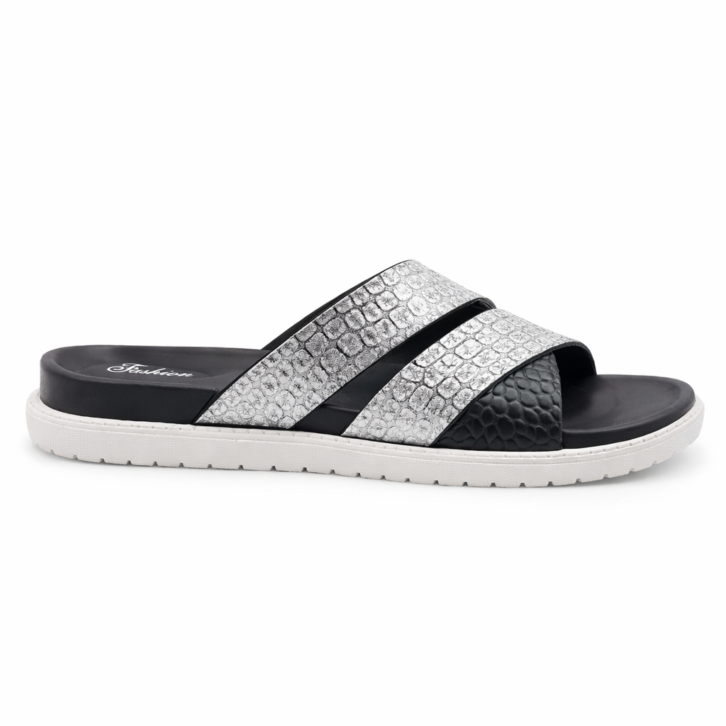 Women’s Fashion Double Strap Comfort Slides|Zee-353