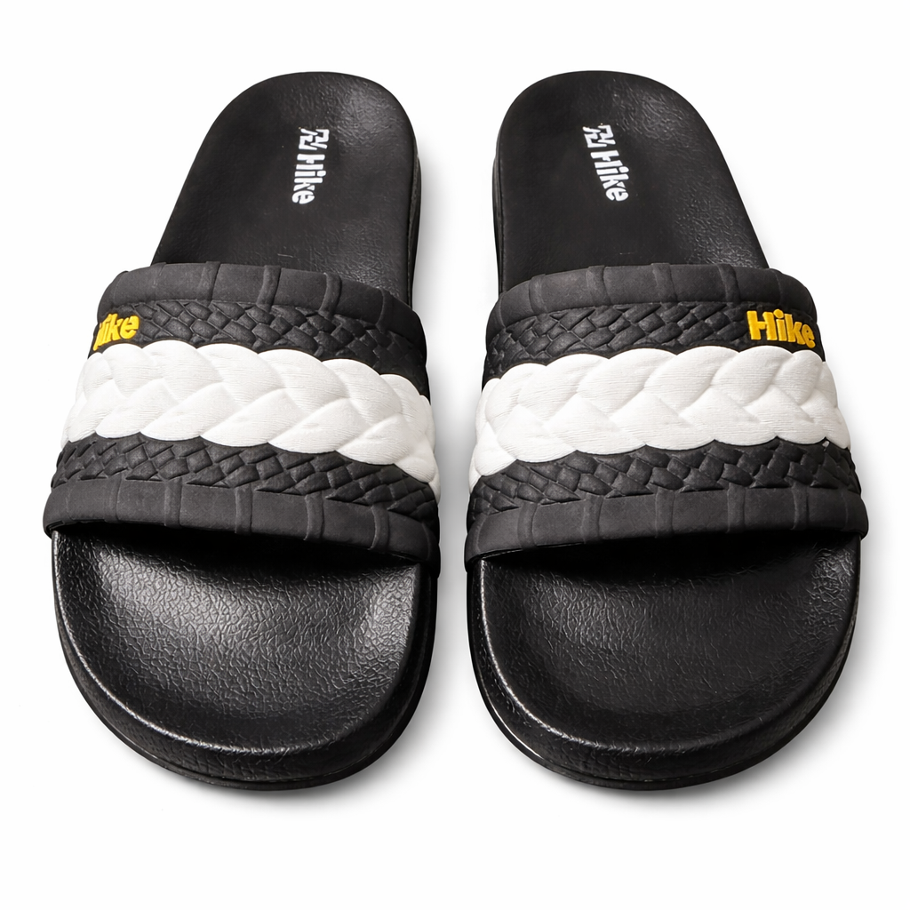 Hiike Comfort Slides – Textured Strap Premium Casual Slippers|Orfit-8116