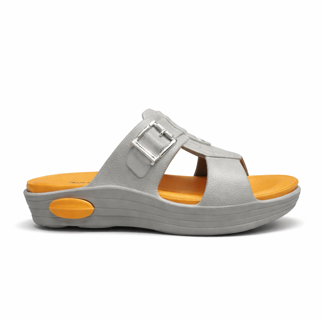 Premium EVR Dual-Buckle Comfort Slides with Cushioned Footbed|ZEE-5033
