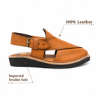 Premium Men’s Leather Peshawari Kaptan Chapal Imported Double Sole|KC-58