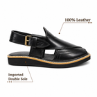 Premium Men’s Leather Peshawari Kaptan Chapal Imported Double Sole|KC-58