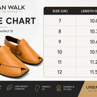 Urban Walk Premium Leather Peshawari Sandal Classic Tan|KC-56