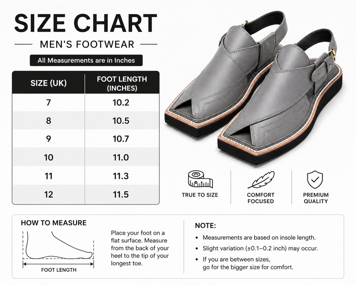 Premium Men’s Leather Peshawari Kaptan Chapal Imported Double Sole|KC-58