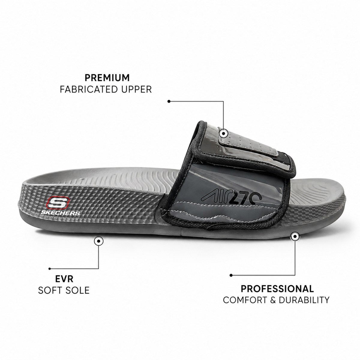Urban Walk EVR Comfort Slides Premium Fabric Upper Lightweight Casual Slippers| DAD-105