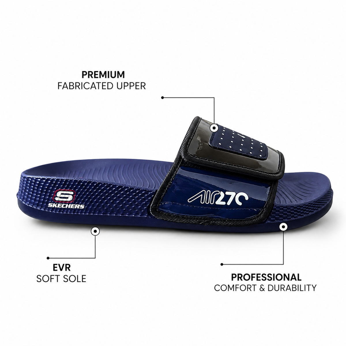 Urban Walk EVR Comfort Slides Premium Fabric Upper Lightweight Casual Slippers| DAD-105