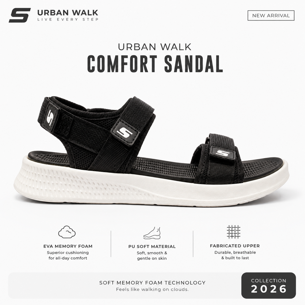 Urban Walk Comfort Trek Sandal – Ultra Soft EVA Memory Foam Sandal|Next-S111