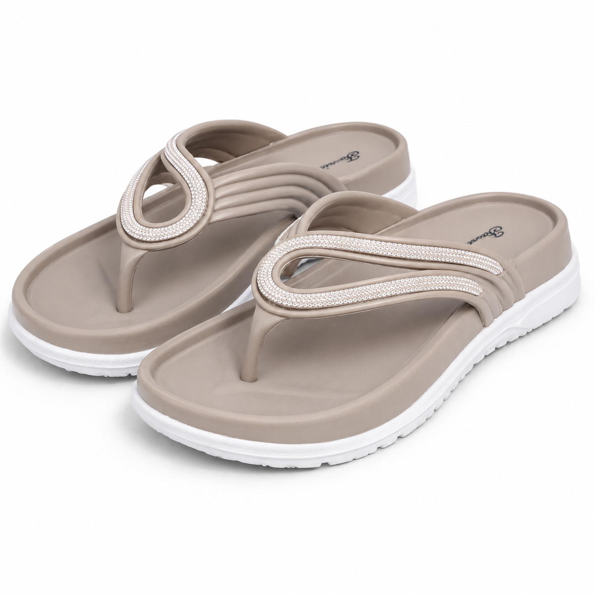 Luna Luxe Rhinestone Infinity Strap Sandals|ZEE-642