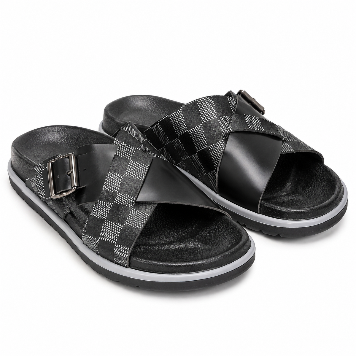 Urban Walk Premium Men’s Cross-Strap Sandals|CR-01