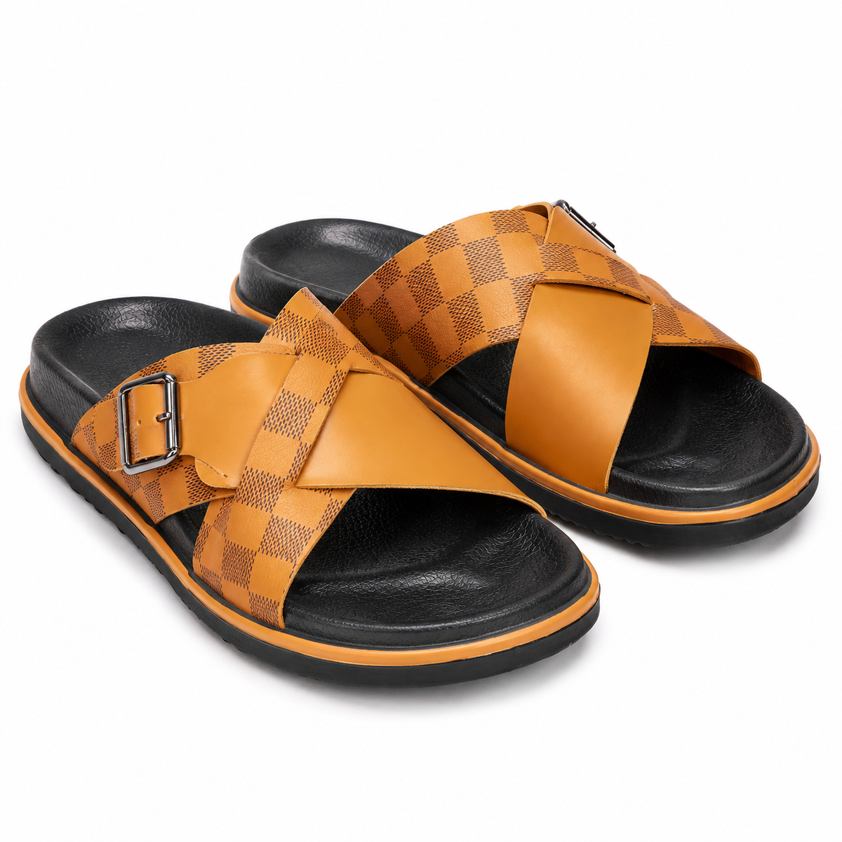 Urban Walk Premium Men’s Cross-Strap Sandals|CR-01