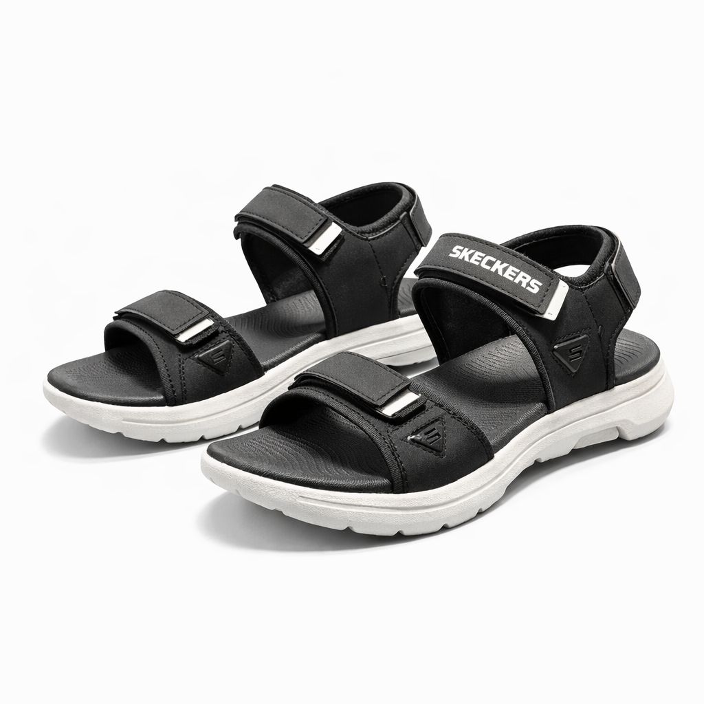 Urban Walk adjustable strap men sandals Black