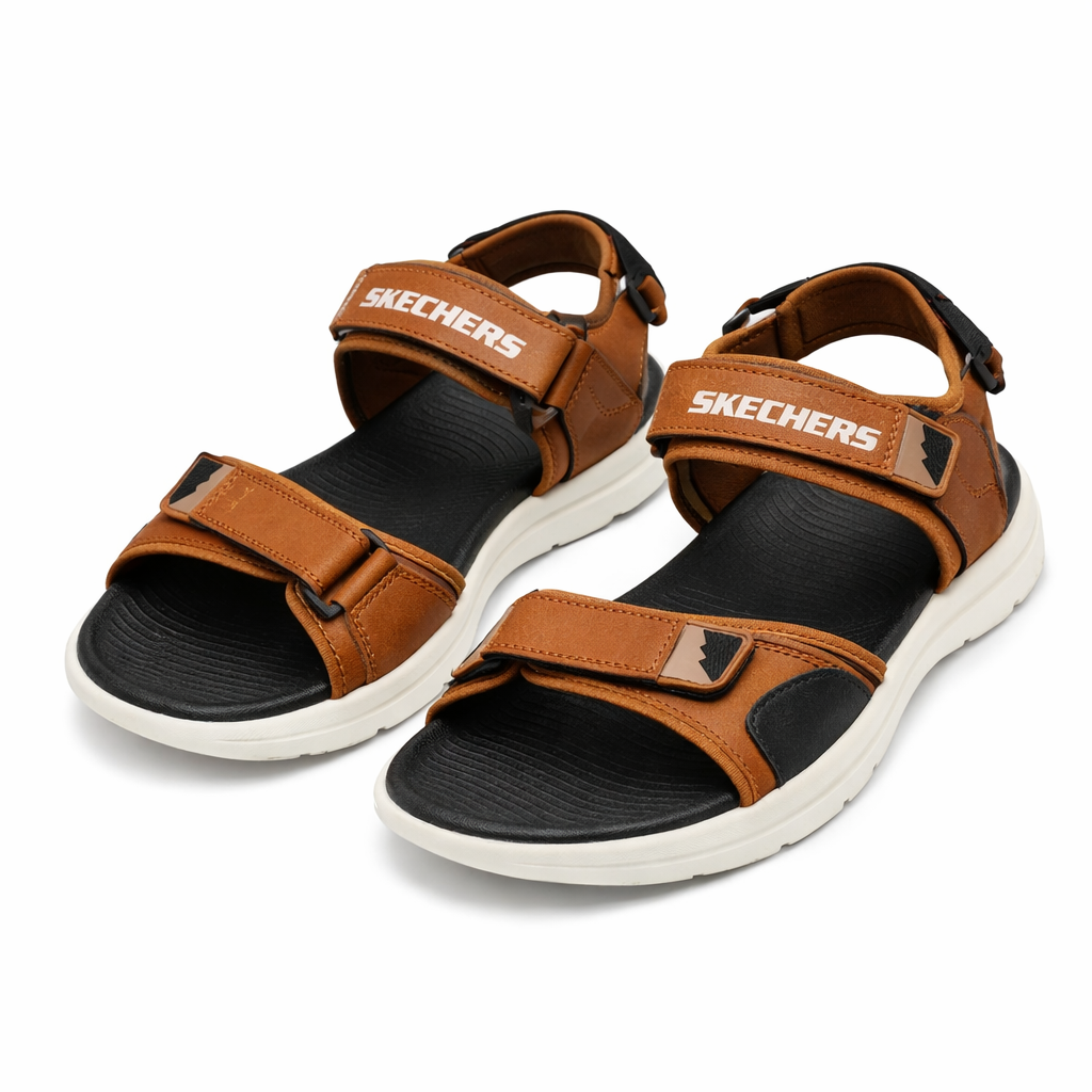 Urban Walk adjustable strap men sandals Black/Brown