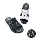 Premium EVR Dual-Buckle Comfort Slides with Cushioned Footbed|ZEE-5033