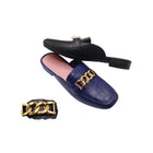 Premium PVC Chain Slip-On Mules|ZEE-344