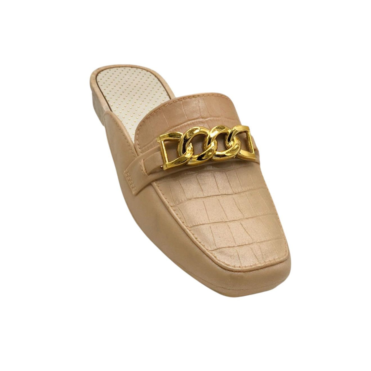 Premium PVC Chain Slip-On Mules|ZEE-344