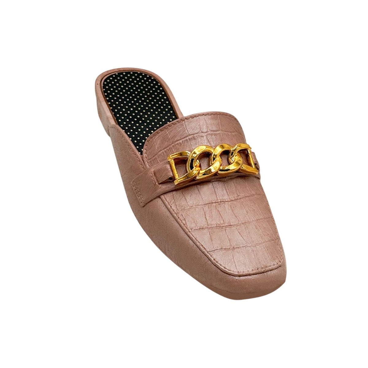 Premium PVC Chain Slip-On Mules|ZEE-344
