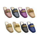 Premium PVC Chain Slip-On Mules|ZEE-344