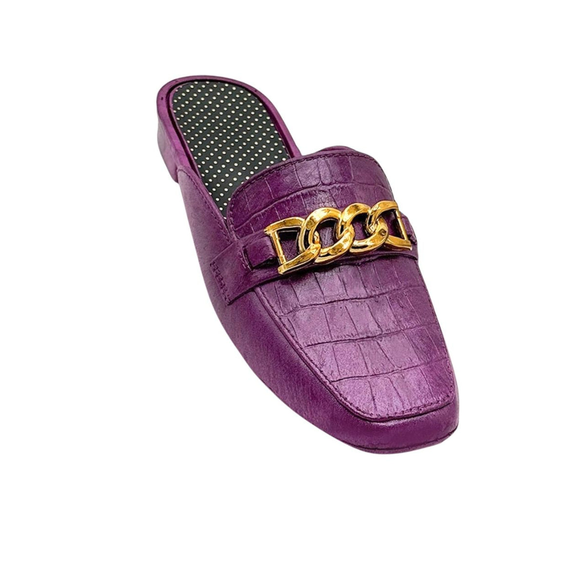 Premium PVC Chain Slip-On Mules|ZEE-344