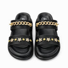 Urban Walk Women’s Luxury Chain Slide Slippers|Zee-251