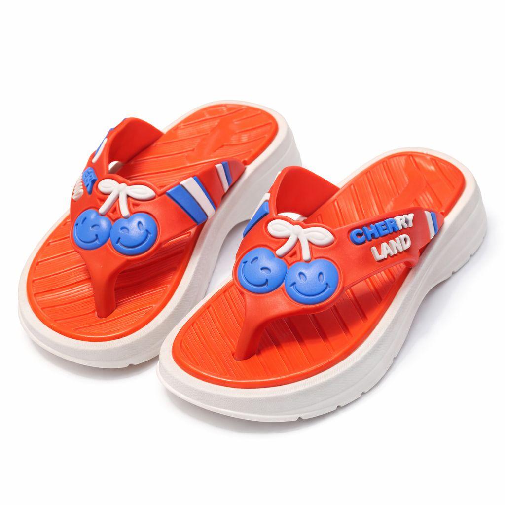 Cherry Land Kids' Smiley Face Platform Flip-Flops|SB-002