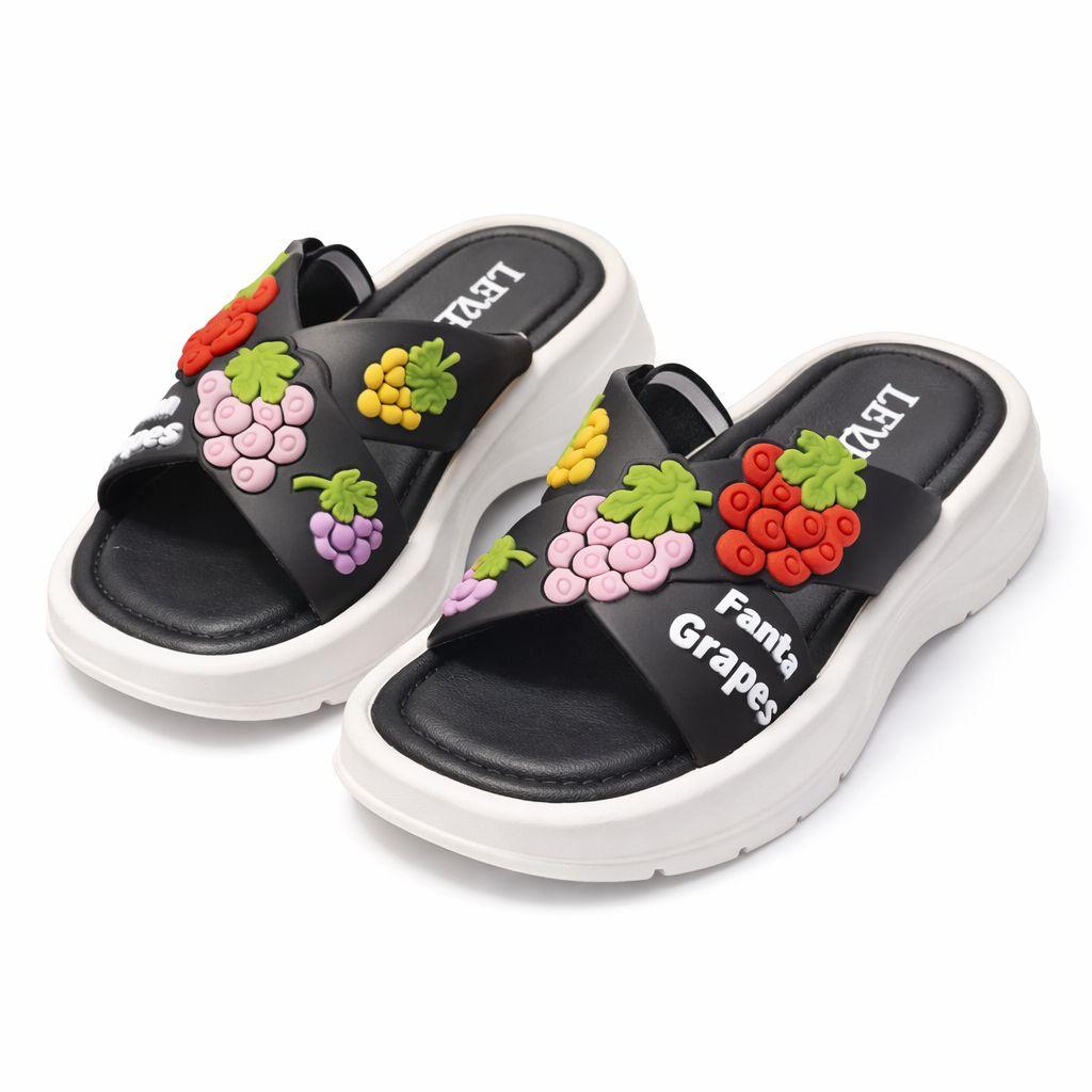 Kids' Fruit Crush Cross-Strap Platform Sandals|SB-003