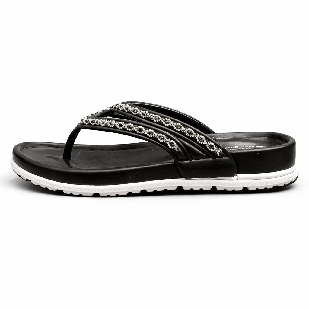 Luna Luxe Rhinestone Infinity Strap Sandals|ZEE-642