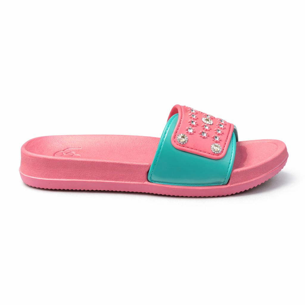 Sparkly Gemstone Comfort Slides for Daily Wear|JP-4040