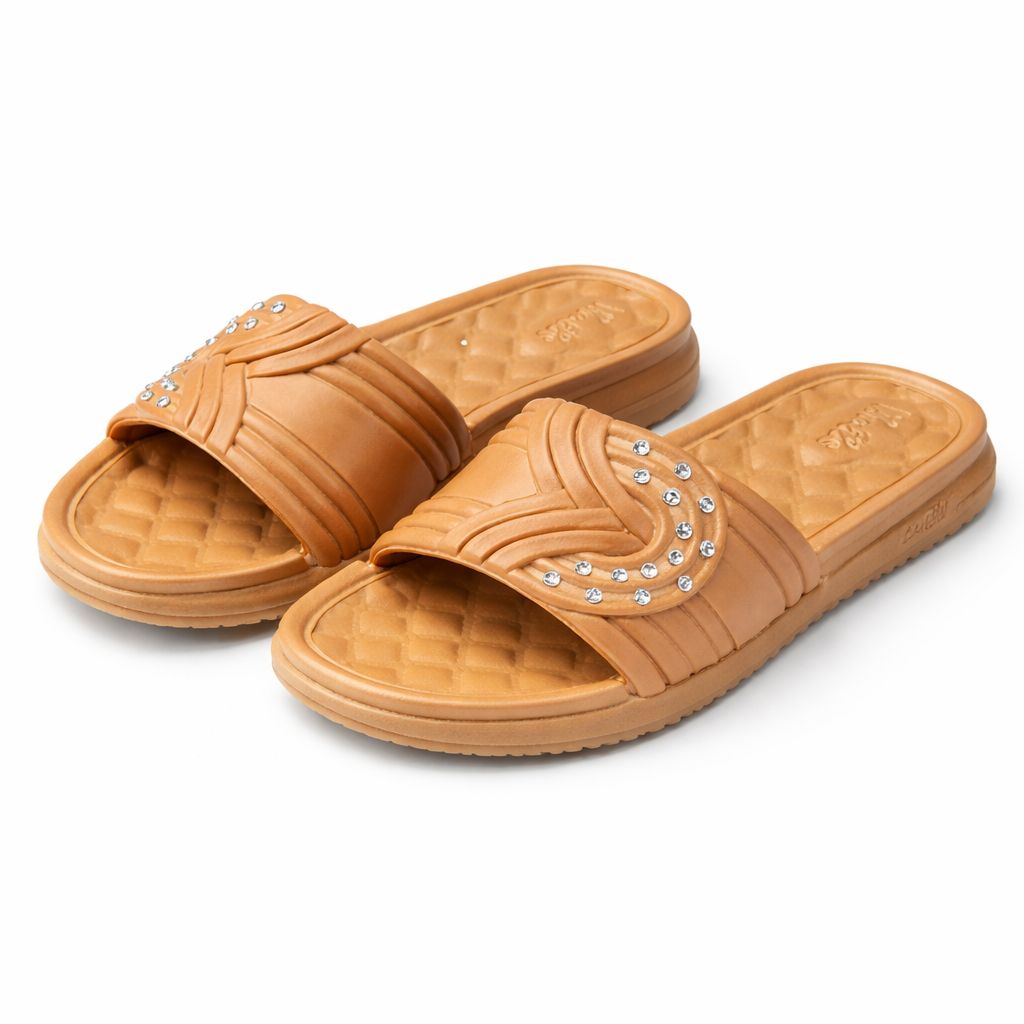 Girls' Sparkling Aqua Comfort Slides – Perfect for Daily Play|WJ-1202