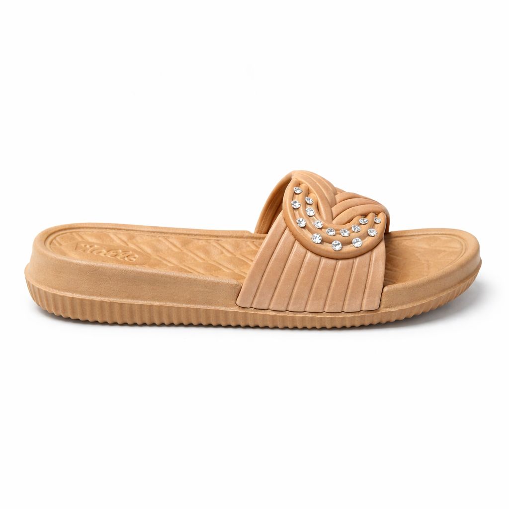 Girls' Sparkling Aqua Comfort Slides – Perfect for Daily Play|WJ-1202