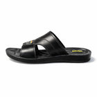 Elite Shield Black PU Comfort Sandals|WF-813