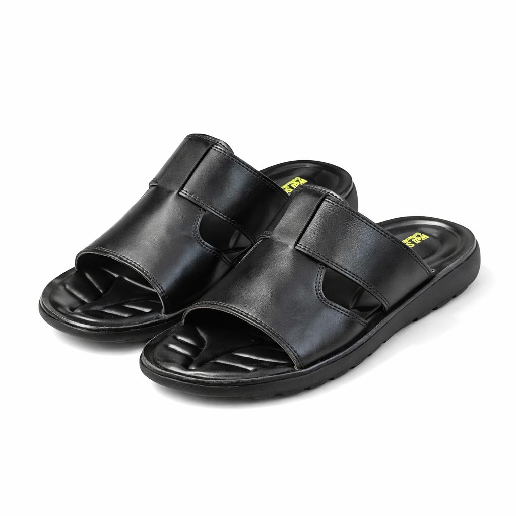 Men's Premium Black Comfort Sandals|WF-801