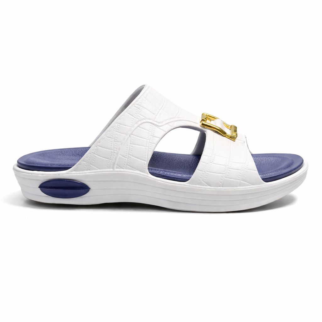 Men Arabic Style Comfort Slippers with Buckle | Soft Cushioned Sole|ZEE-5029