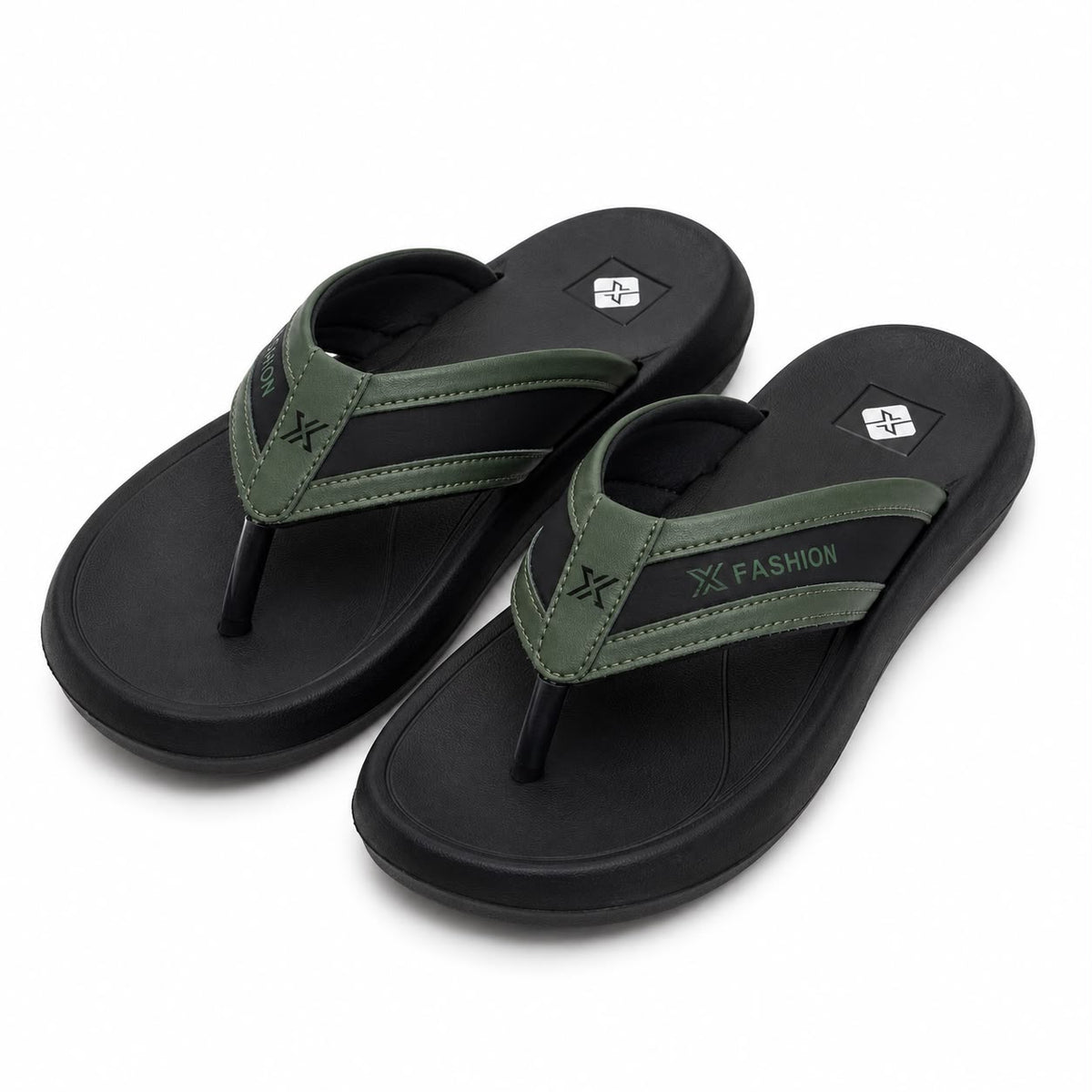 X Fashion Men’s Comfort Flip Flops Lightweight Soft Sole Slippers|WG-X7